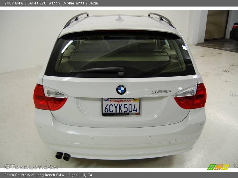 Alpine White / Beige 2007 BMW 3 Series 328i Wagon