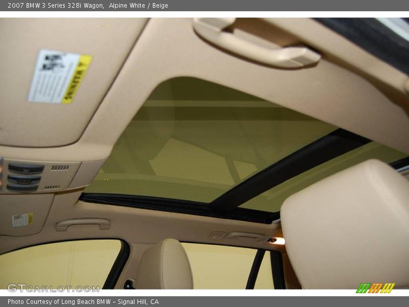 Alpine White / Beige 2007 BMW 3 Series 328i Wagon