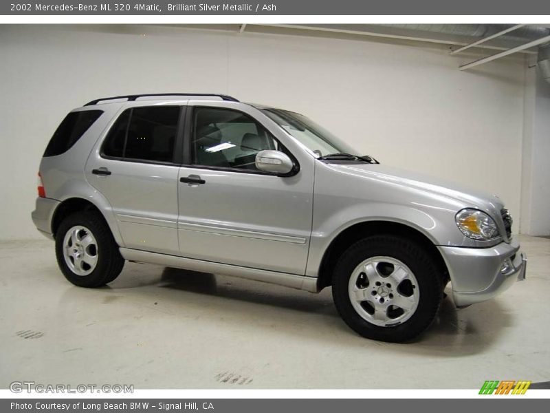 Brilliant Silver Metallic / Ash 2002 Mercedes-Benz ML 320 4Matic