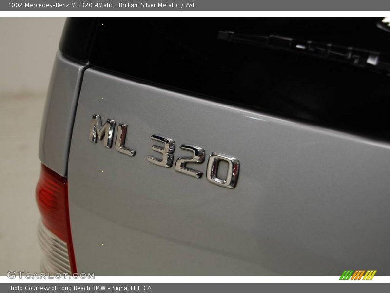 Brilliant Silver Metallic / Ash 2002 Mercedes-Benz ML 320 4Matic