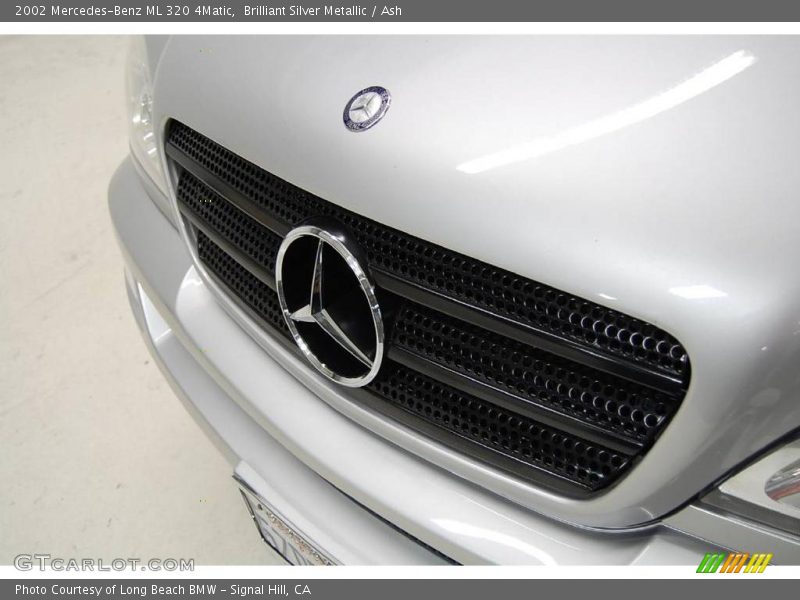 Brilliant Silver Metallic / Ash 2002 Mercedes-Benz ML 320 4Matic