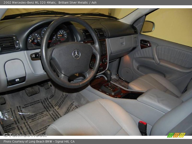 Brilliant Silver Metallic / Ash 2002 Mercedes-Benz ML 320 4Matic