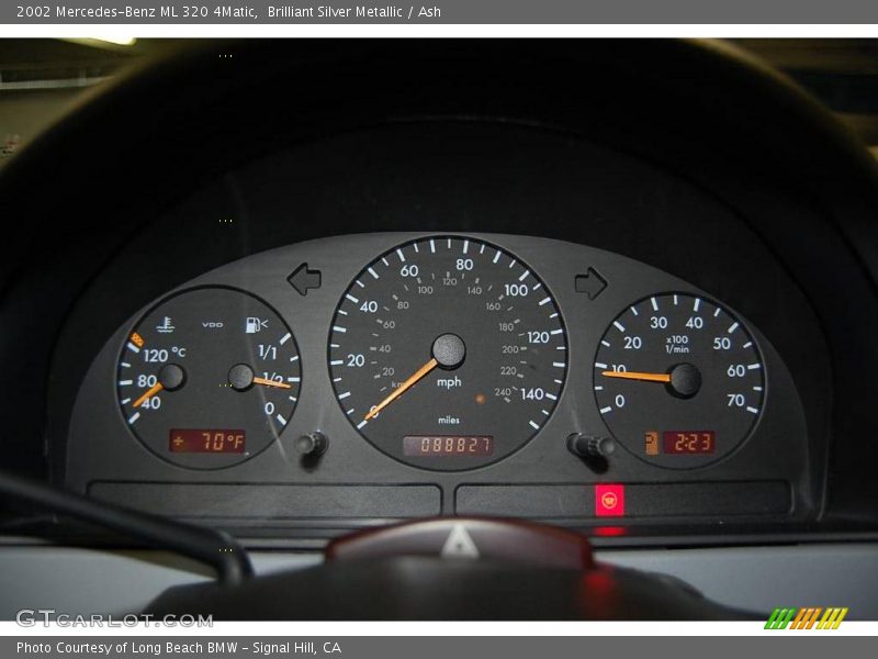 Brilliant Silver Metallic / Ash 2002 Mercedes-Benz ML 320 4Matic