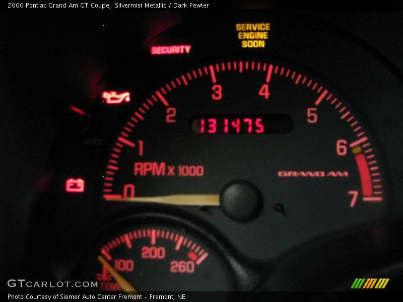 Silvermist Metallic / Dark Pewter 2000 Pontiac Grand Am GT Coupe