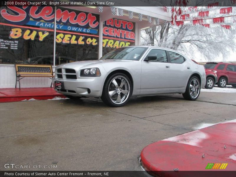 Bright Silver Metallic / Dark Slate Gray 2008 Dodge Charger SE