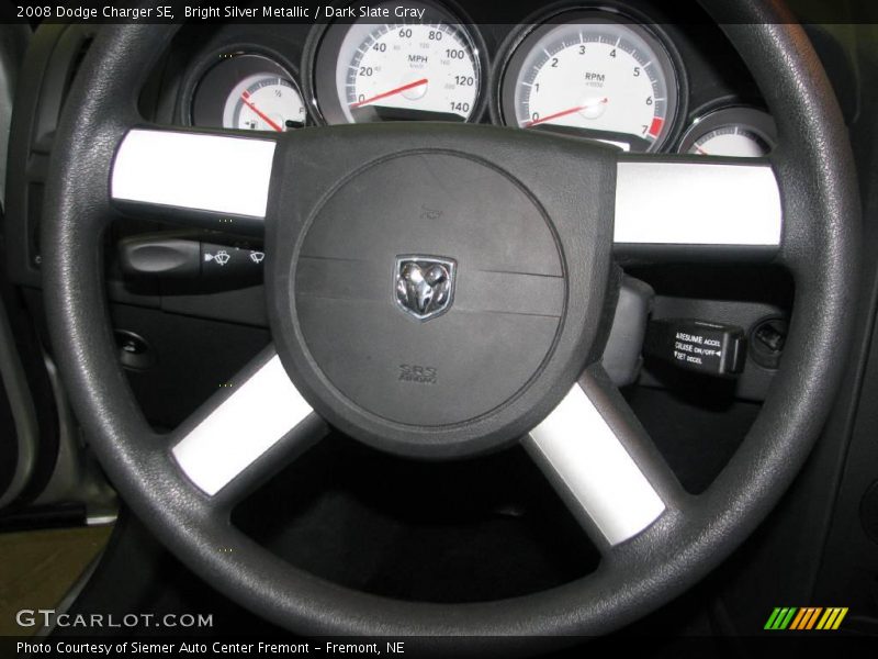 Bright Silver Metallic / Dark Slate Gray 2008 Dodge Charger SE