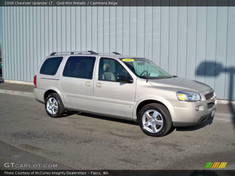 Gold Mist Metallic / Cashmere Beige 2008 Chevrolet Uplander LT
