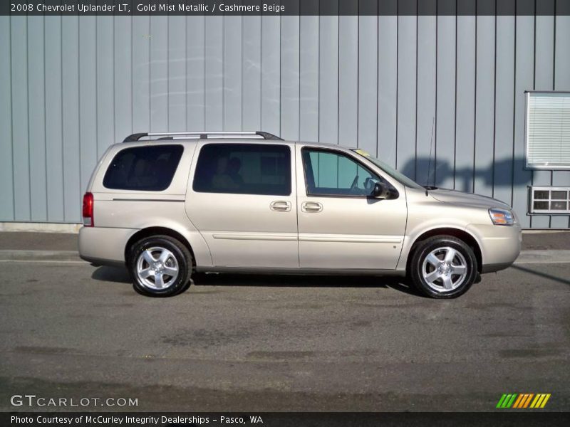 Gold Mist Metallic / Cashmere Beige 2008 Chevrolet Uplander LT