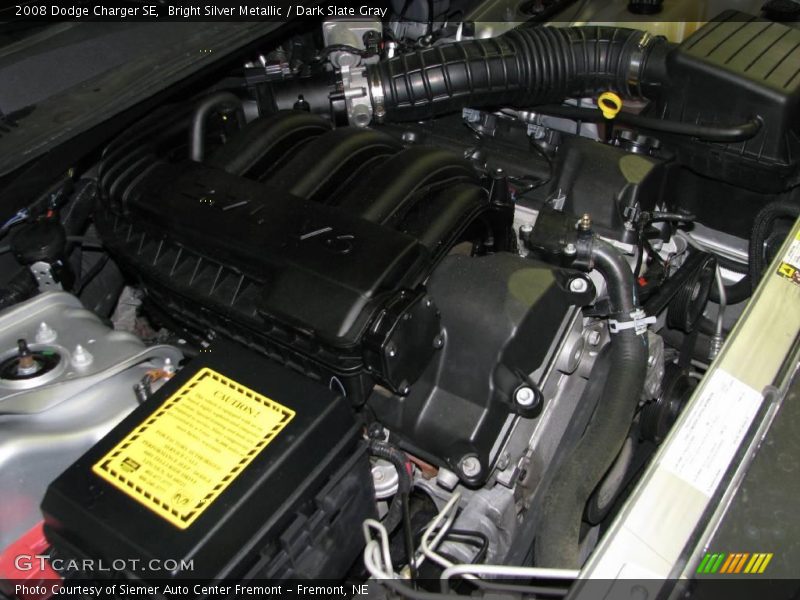 Bright Silver Metallic / Dark Slate Gray 2008 Dodge Charger SE