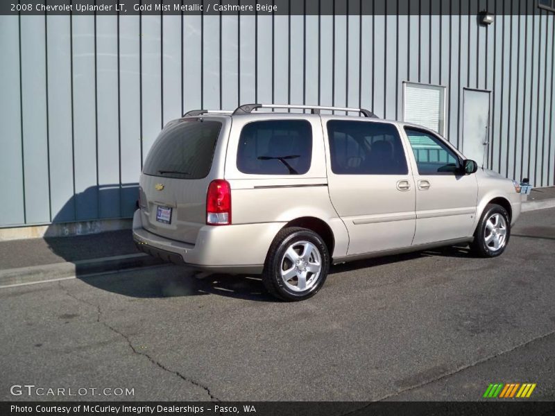 Gold Mist Metallic / Cashmere Beige 2008 Chevrolet Uplander LT