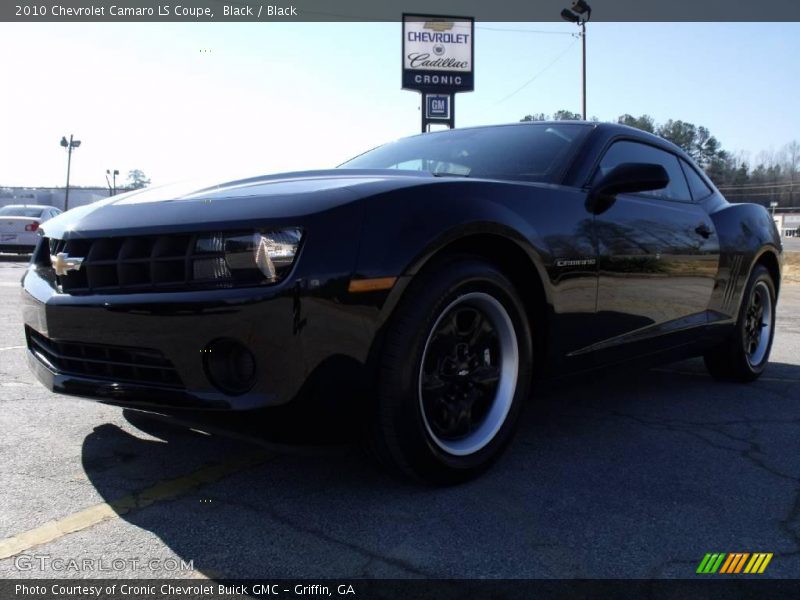 Black / Black 2010 Chevrolet Camaro LS Coupe