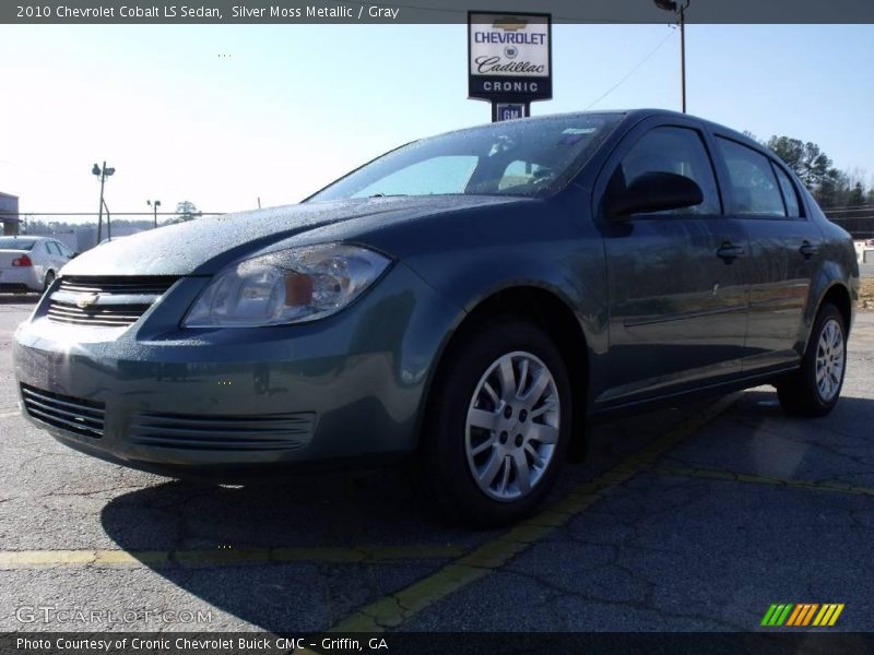 Silver Moss Metallic / Gray 2010 Chevrolet Cobalt LS Sedan