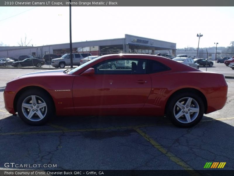 Inferno Orange Metallic / Black 2010 Chevrolet Camaro LT Coupe