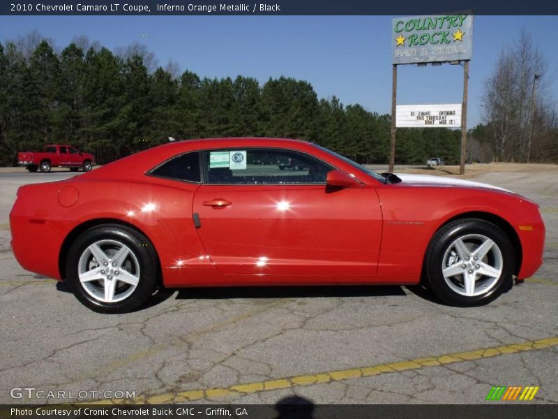 Inferno Orange Metallic / Black 2010 Chevrolet Camaro LT Coupe