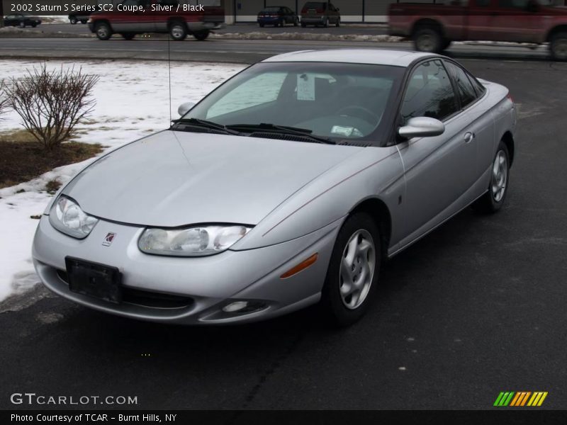 Silver / Black 2002 Saturn S Series SC2 Coupe