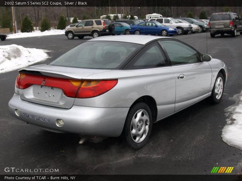 Silver / Black 2002 Saturn S Series SC2 Coupe