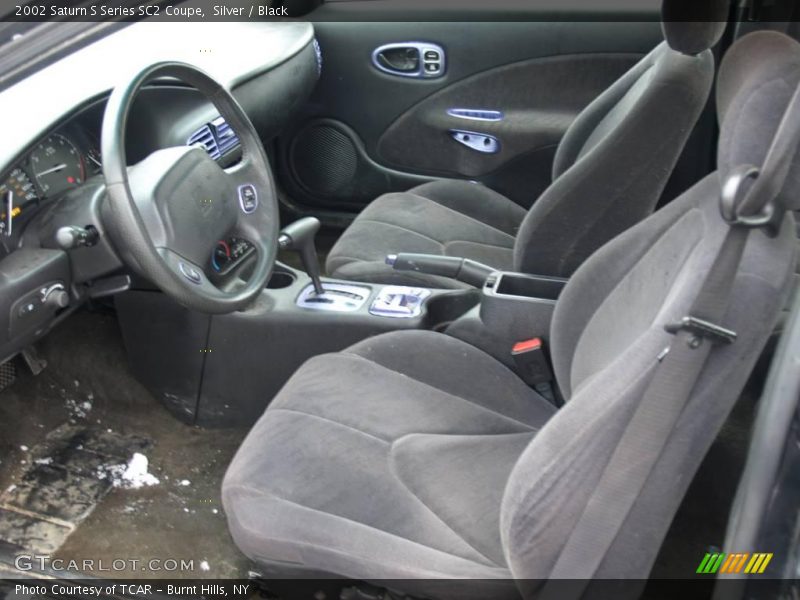Silver / Black 2002 Saturn S Series SC2 Coupe