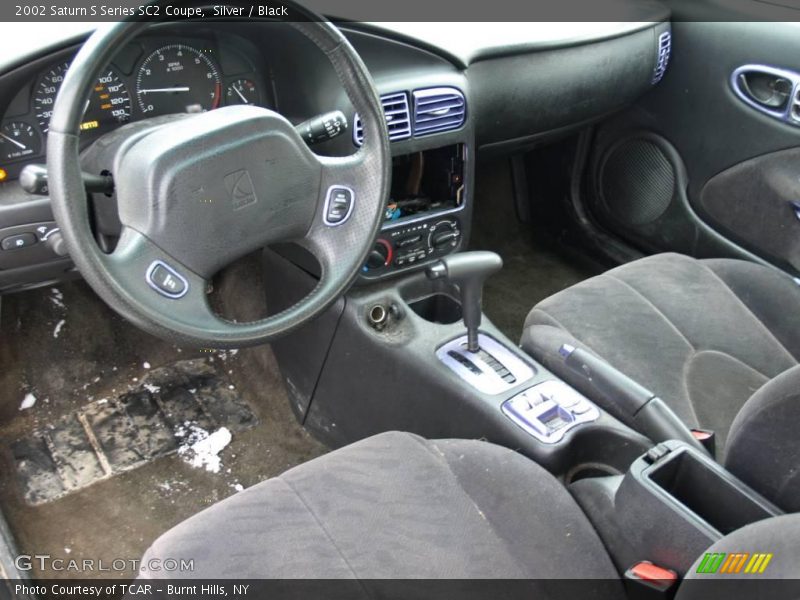 Silver / Black 2002 Saturn S Series SC2 Coupe