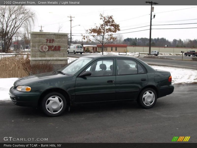 Green Metallic / Light Neutral 2002 Chevrolet Prizm