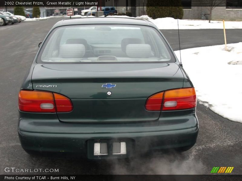 Green Metallic / Light Neutral 2002 Chevrolet Prizm