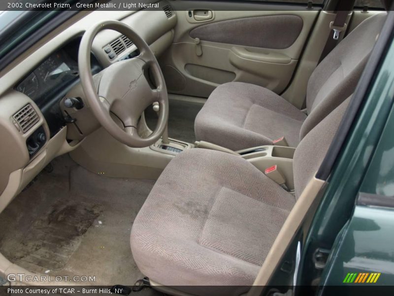 Green Metallic / Light Neutral 2002 Chevrolet Prizm