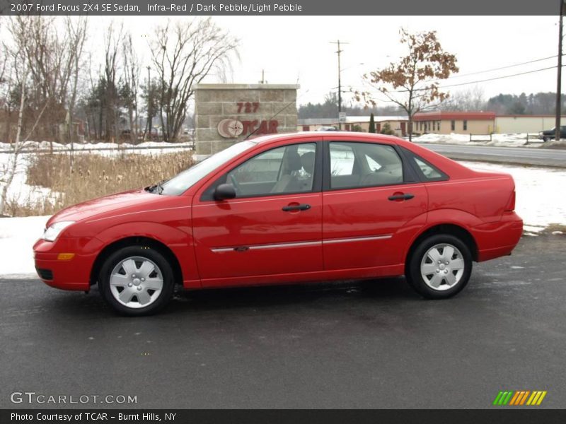 Infra-Red / Dark Pebble/Light Pebble 2007 Ford Focus ZX4 SE Sedan
