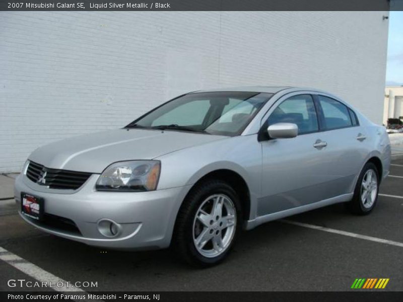 Liquid Silver Metallic / Black 2007 Mitsubishi Galant SE