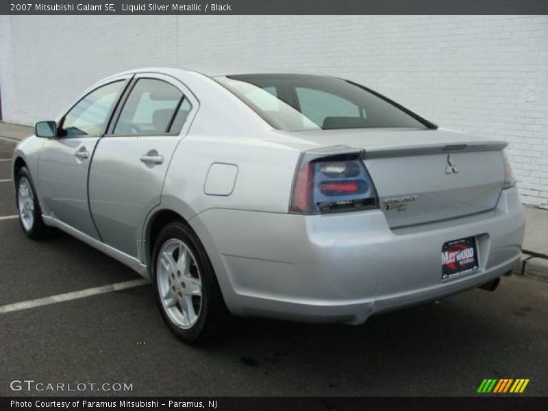 Liquid Silver Metallic / Black 2007 Mitsubishi Galant SE