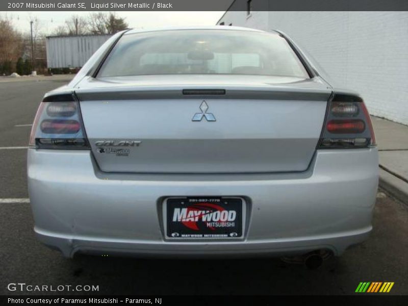 Liquid Silver Metallic / Black 2007 Mitsubishi Galant SE