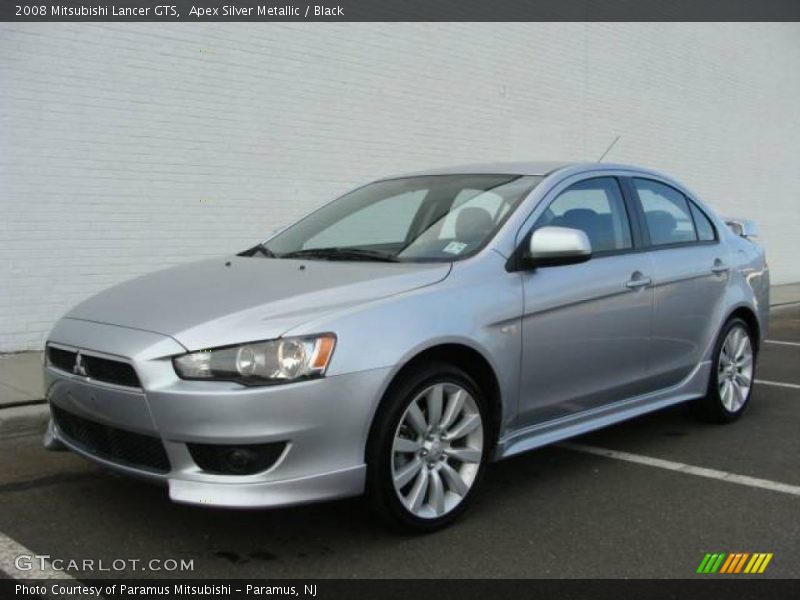 Apex Silver Metallic / Black 2008 Mitsubishi Lancer GTS
