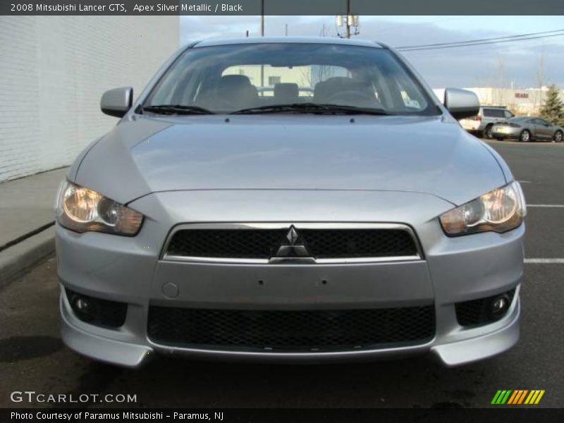 Apex Silver Metallic / Black 2008 Mitsubishi Lancer GTS