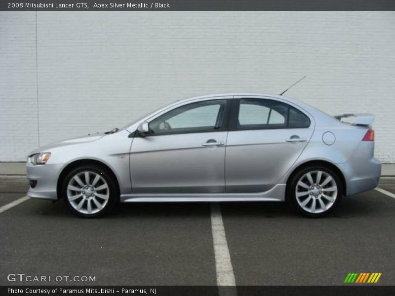 Apex Silver Metallic / Black 2008 Mitsubishi Lancer GTS