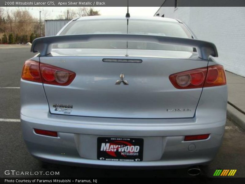 Apex Silver Metallic / Black 2008 Mitsubishi Lancer GTS