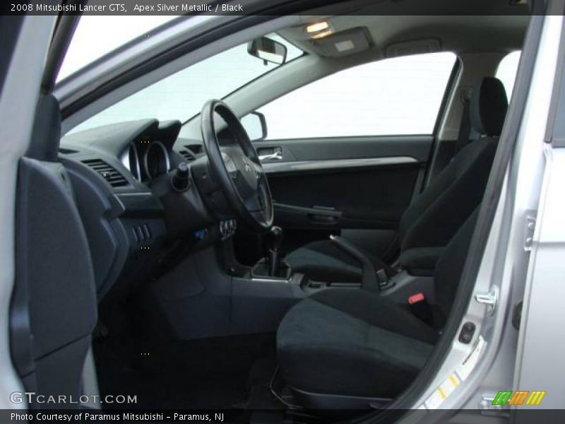 Apex Silver Metallic / Black 2008 Mitsubishi Lancer GTS