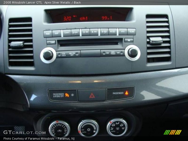 Apex Silver Metallic / Black 2008 Mitsubishi Lancer GTS
