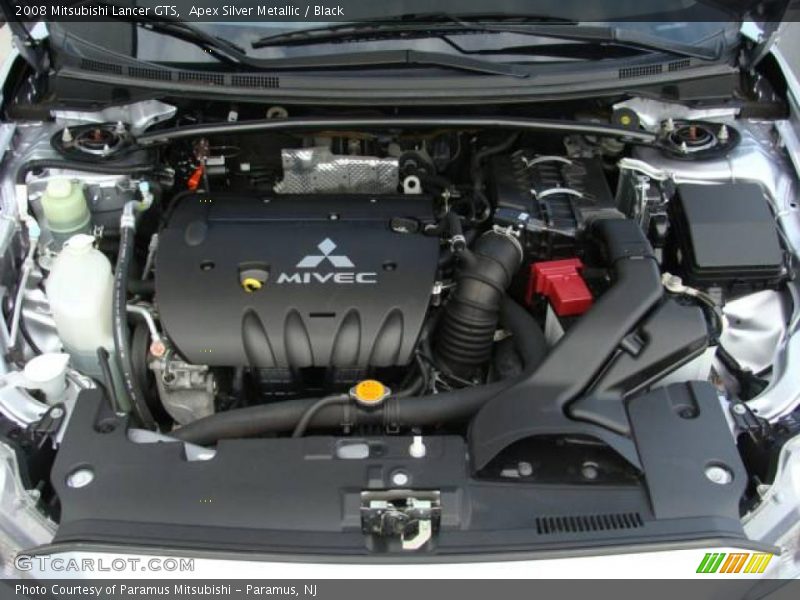 Apex Silver Metallic / Black 2008 Mitsubishi Lancer GTS