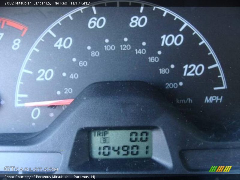 Rio Red Pearl / Gray 2002 Mitsubishi Lancer ES