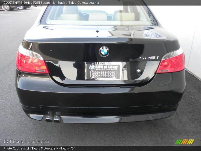 Jet Black / Beige Dakota Leather 2007 BMW 5 Series 525i Sedan