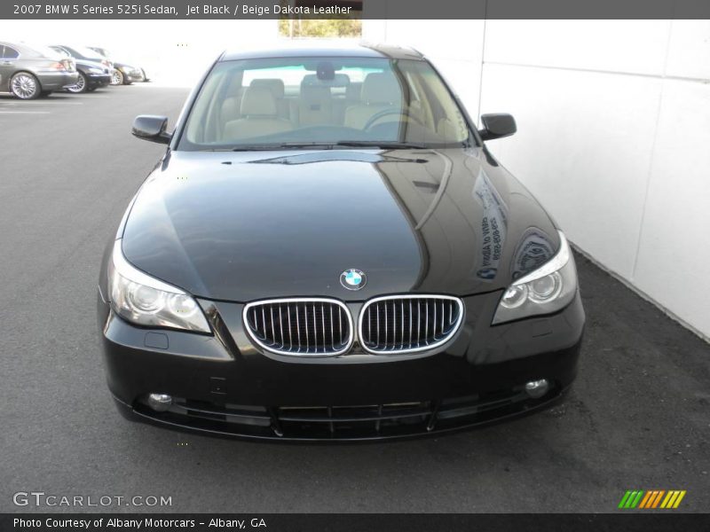 Jet Black / Beige Dakota Leather 2007 BMW 5 Series 525i Sedan