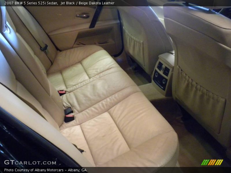 Jet Black / Beige Dakota Leather 2007 BMW 5 Series 525i Sedan