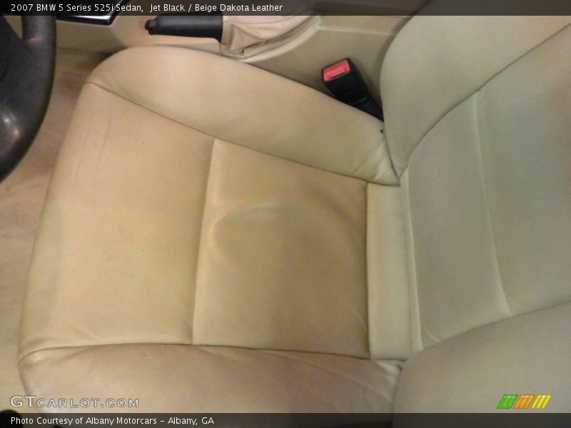 Jet Black / Beige Dakota Leather 2007 BMW 5 Series 525i Sedan