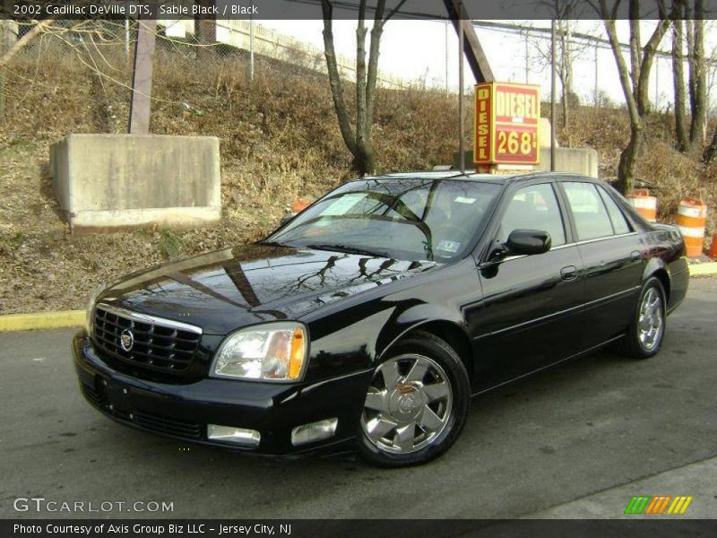 Sable Black / Black 2002 Cadillac DeVille DTS