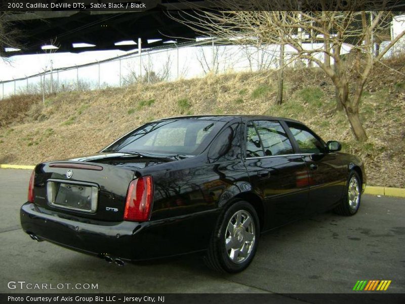 Sable Black / Black 2002 Cadillac DeVille DTS