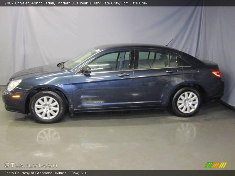Modern Blue Pearl / Dark Slate Gray/Light Slate Gray 2007 Chrysler Sebring Sedan