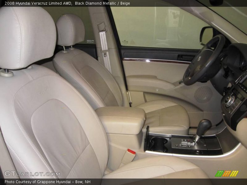 Black Diamond Metallic / Beige 2008 Hyundai Veracruz Limited AWD