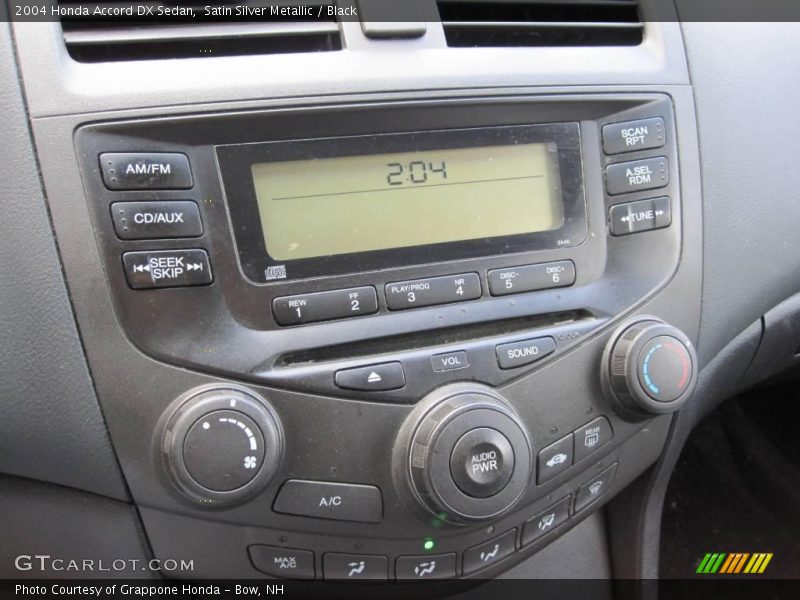 Satin Silver Metallic / Black 2004 Honda Accord DX Sedan
