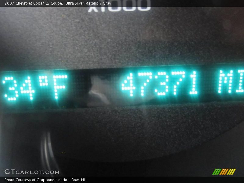 Ultra Silver Metallic / Gray 2007 Chevrolet Cobalt LS Coupe