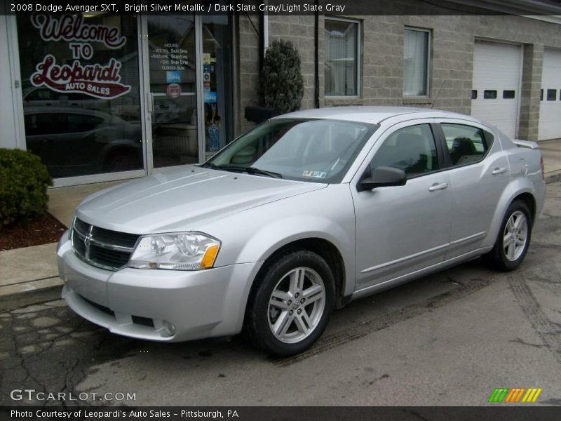 Bright Silver Metallic / Dark Slate Gray/Light Slate Gray 2008 Dodge Avenger SXT