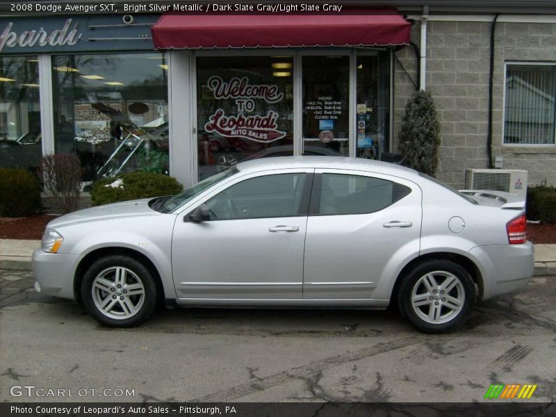 Bright Silver Metallic / Dark Slate Gray/Light Slate Gray 2008 Dodge Avenger SXT