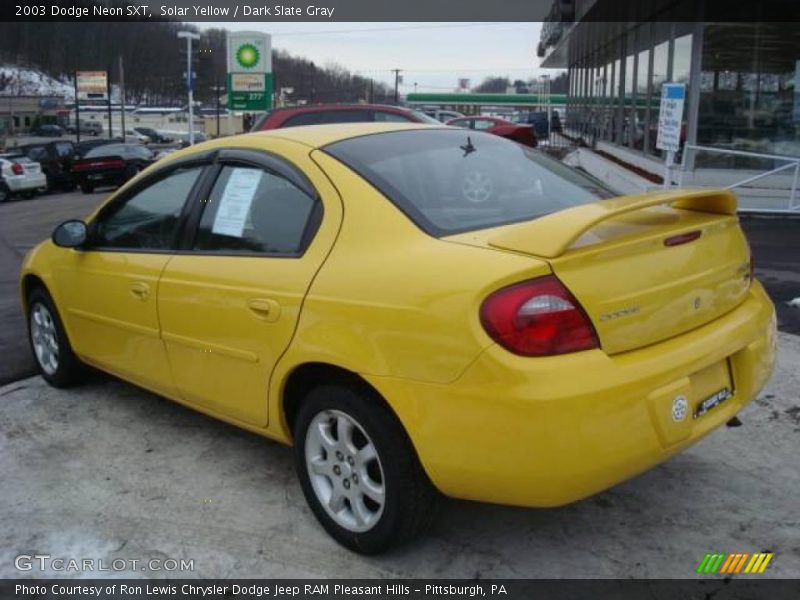 Solar Yellow / Dark Slate Gray 2003 Dodge Neon SXT